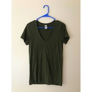 PINK Military Green Tee